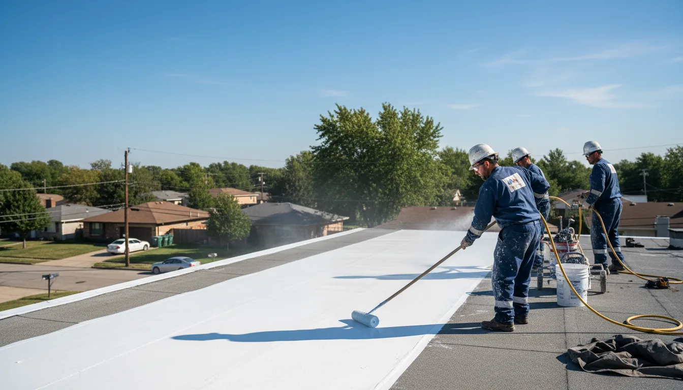 Commercial roof coating in New Waverly, IN near me